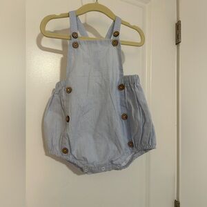 Lil cactus pinstripe bubble 6-12 months NWT